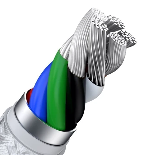 Кабель Baseus Cable USB-C to Lightning Cafule Metal PD 20W 2m White (CATLJK-B02) фото 5