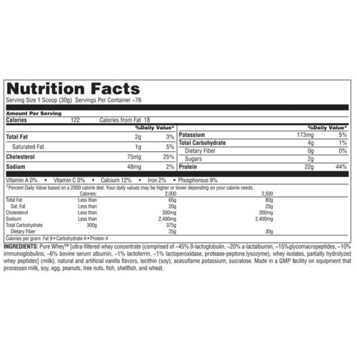 Протеин Universal Nutrition Ultra Whey Pro 2270 g /76 servings/ Vanilla Ice Cream + Universal Nutrition Creatine Powder 300 g /60 servings/ Unflavored: Пол Унисекс