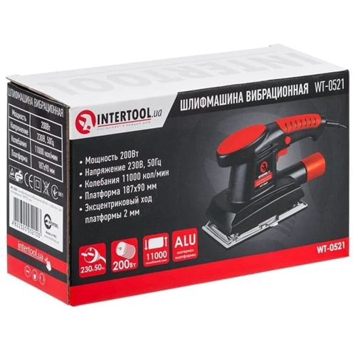 Шлифмашина вибрационная Intertool WT-0521: Производитель Intertool