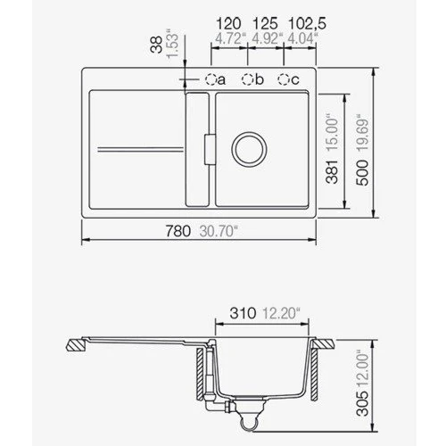 Schock HORISONT D-100 (52044099): Форма Прямоугольная