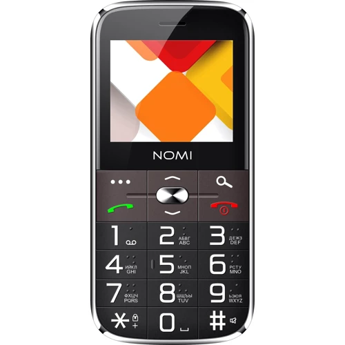 Мобильный телефон Nomi i220 Black: Дисплей 2.2" TN (176x144)
