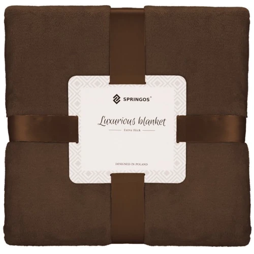 Плед Springos Luxurious Blanket 150x200 см коричневый (HA7199) фото 5