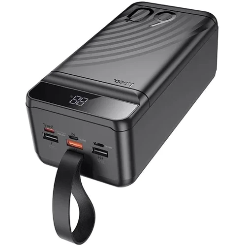 Внешний аккумулятор Hoco Power Bank 60000mAh J123C Element 22.5W+PD20W Black: Встроенный кабель нет