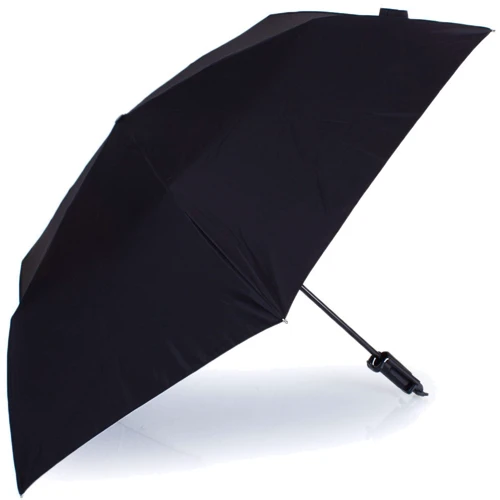 Парасолька жіночий механічний Happy Rain чорний (U43998-1): Розмір купола середній