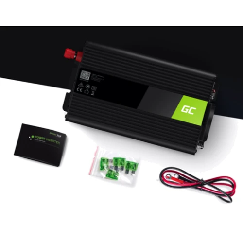 Преобразователь (инвертор) DC-AC Green Cell 12V на 230V 1000W/2000W чистая синусоида