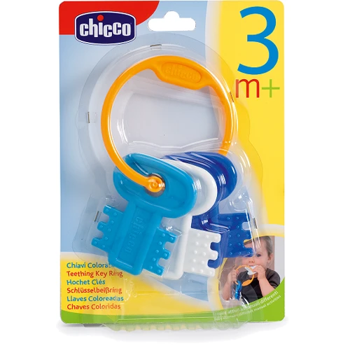 Іграшка-гризун Chicco "М'які ключики" (блакитні) (63216.20)