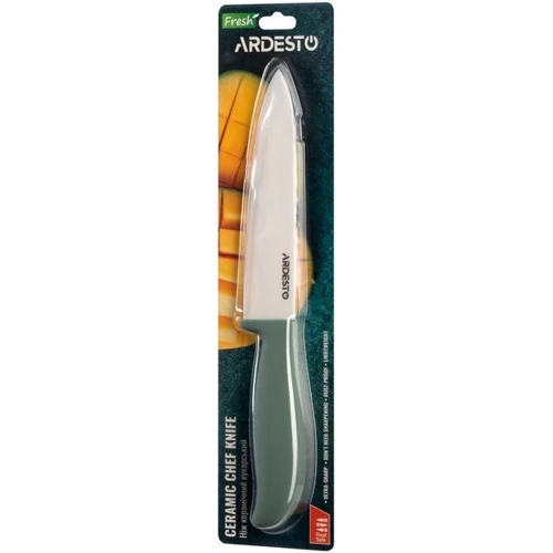 Нож поварской Ardesto Fresh 27.5 см (AR2127CZ): Лезвие Циркониевая керамика