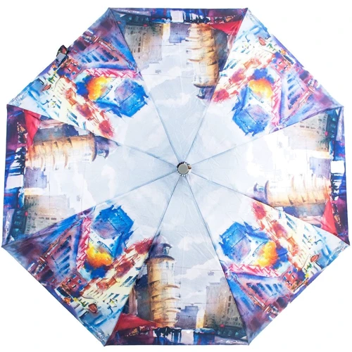Парасолька жіночий механічний Art Rain блакитний (ZAR5325-2047)