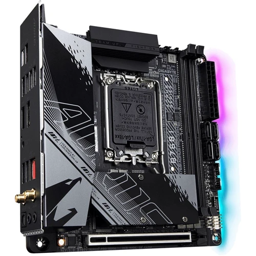 GIGABYTE B760I AORUS PRO DDR4: Оперативная память 2xDDR4 5333 МГц, до 64 ГБ