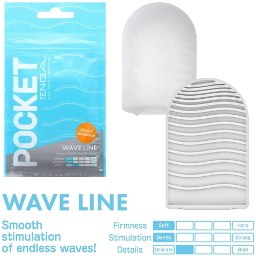 Мастурбатор TENGA Pocket Wave Line