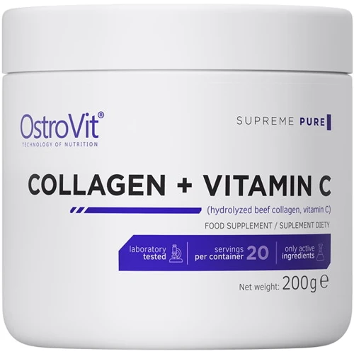 OstroVit Collagen + Vitamin C 200 g /20 servings/ Peach