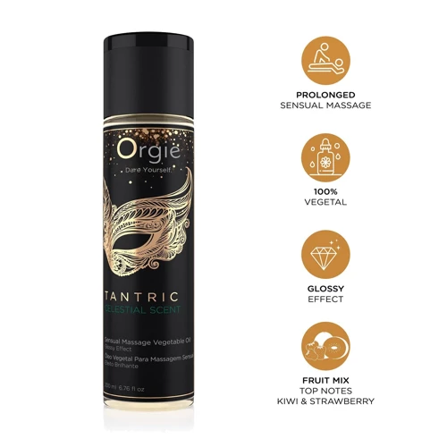 Массажное масло Orgie – Tantric Celestial Scent (200 мл), для тантрического массажа, увлажнение