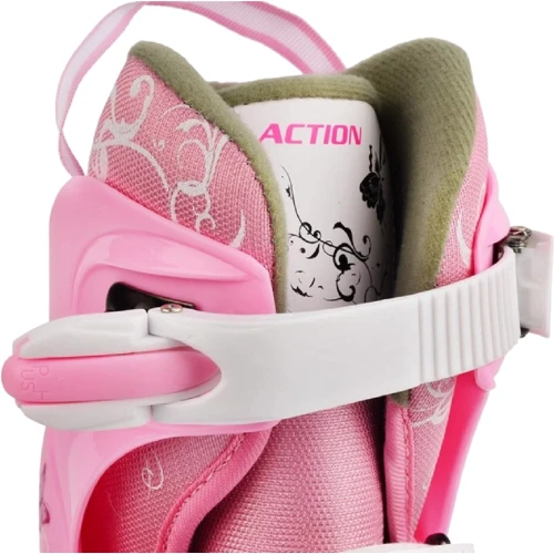 Роликовые коньки Комплект роликовые коньки Action Pink/30-33 (PW117C6PW30905/30-33): Размер 30-33