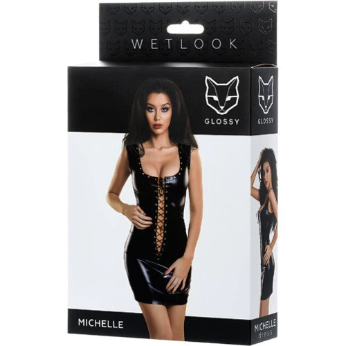 Платье Glossy Wetlook Michelle Вlack, S