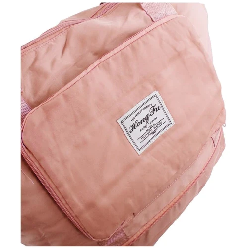 Жіноча дорожня сумка Valiria Fashion рожева (5DETAA2636-pink): Матеріал Полиэстер