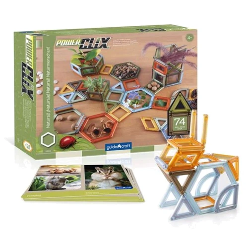 Конструктор Guidecraft PowerClix Frames Natural, 74 детали (G9204)