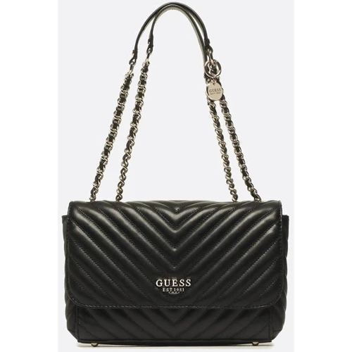 Женская сумка через плечо GUESS KEILLAH CONVERTIBLE XBODY FLAP черная (HWQG8690210-BLA)