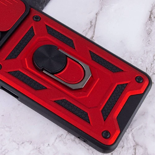 Аксесуар для смартфона Mobile Case Camshield Serge Ring Red для Samsung A035 Galaxy A03: Тип накладка на заднюю часть