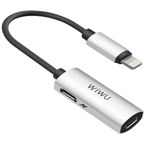 Адаптер WIWU Adapter LTO2 Lightning to 2xLightning 0.13m Sliver