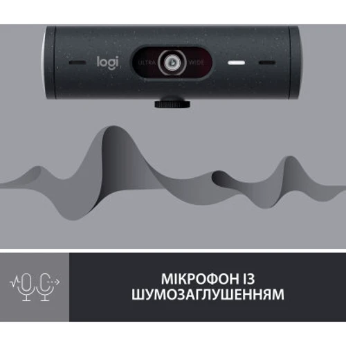 Logitech Brio 500 Graphite (960-001422): Интерфейс подключения USB