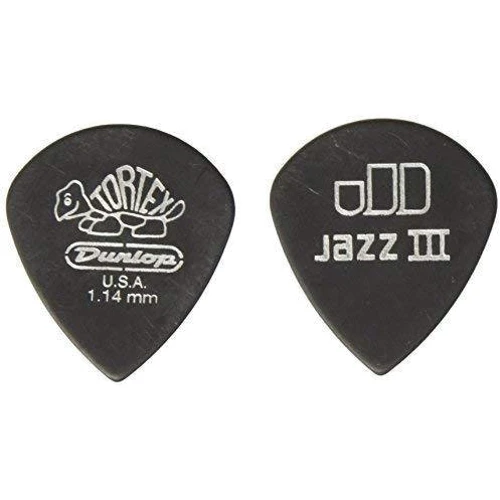 Медиатор Набор медиаторов DUNLOP 482P1.14 TORTEX PITCH BLACK JAZZ PLAYERS PACK 1.14: Тип Медиатор