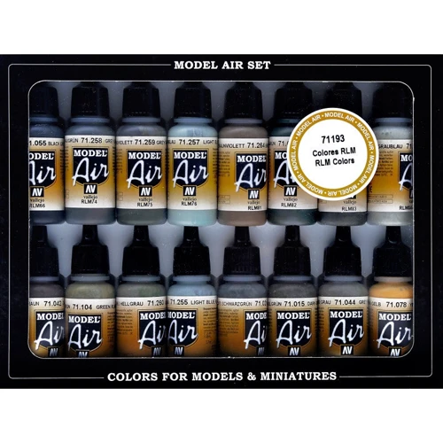 Набор красок Vallejo "Model Air" цвета RLM, 16 шт: Производитель Vallejo