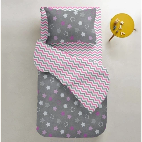 Простирадло Cosas Zigzag grey rose 120х60 см (4822081055276)