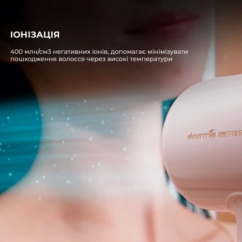 Фен Deerma DEM-CF50W (pink) фото 7