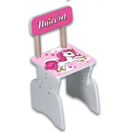 Дитяча парта зі стільцем Bambi Єдиноріг, таблиця множення (M 904-2)