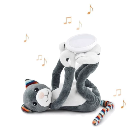 Мягкая игрушка Zazu Katie Котик с ночником 19 см (ZA-KATIE-01): Режим подсветки Тёплый свет