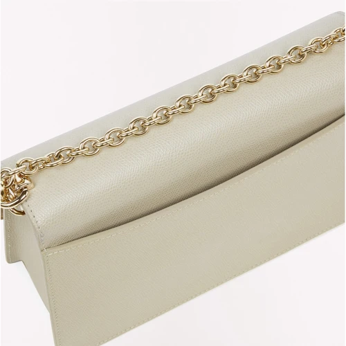 Жіноча сумка крос-боді Furla 1927 Crossbody 24 світло-сіра (BAFIACOARE000M7Y00): Тип ручки На цепочке, Плечевой ремень, Без ручки