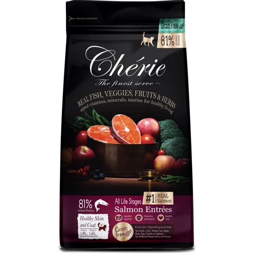 Сухой корм Cherie Dry Food Healthy Skin and Coat - Salmon Entrеes с лососем для кожи и шерсти 2 кг (603075)