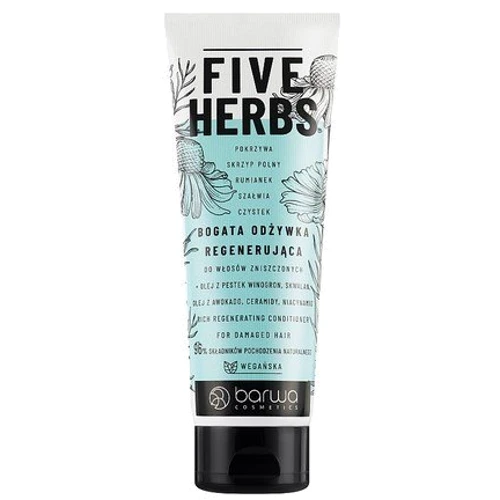 Barwa Cosmetics Five Herbs Кондиціонер, що регенерує для пошкодженого волосся 180 ml