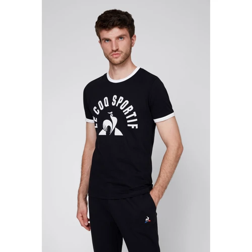 Спортивная футболка Le Coq Sportif ESS TEE SS N3 M 2010858-LCS 46 черная: Размер M