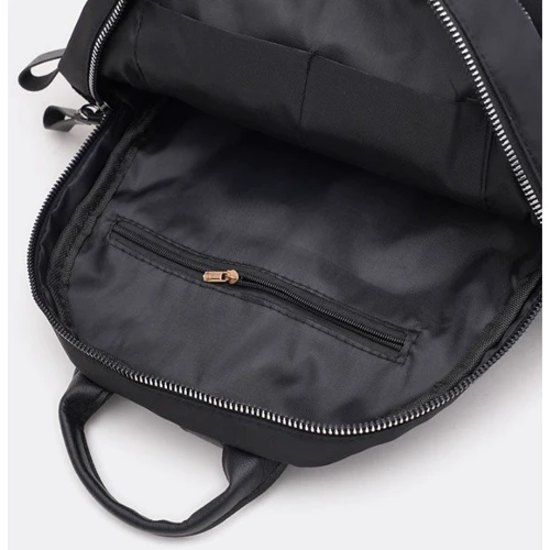 Жіночий рюкзак Monsen чорний (C1tq1087bl-black): Фактура Тканая, Гладкая, Матовая