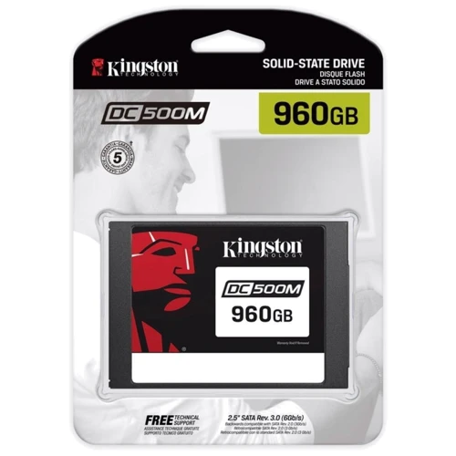 Kingston DC500M 960 GB (SEDC500M/960G): Інтерфейс підключення SATA III