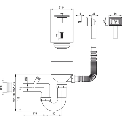 Мойка кухонная Deante Doppio ZEN_0113
