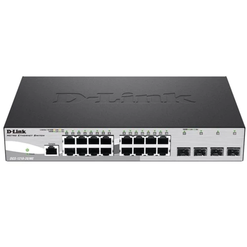 Мережевий комутатор D-Link DGS-1210-20/ME/A1A: Порти комбинированный