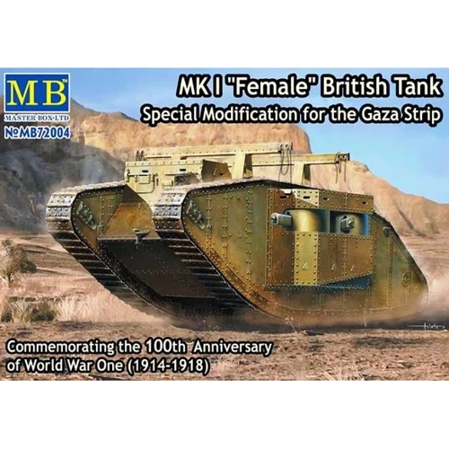 Модель Master Box Британский танк Mk I "Female", Специальная модификация (MB72004)