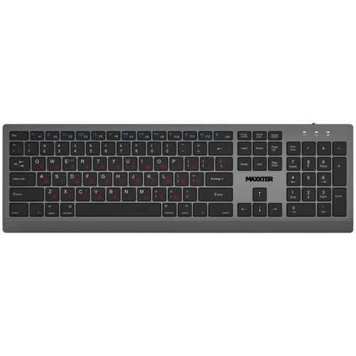 Клавиатура Maxxter KBW-01G-UA Wireless UA Gray (KBW-01G-UA) UA: Подключение беспроводное