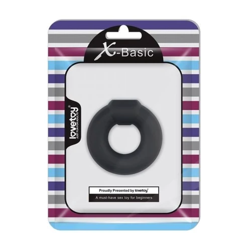 Эрекционное кольцо LoveToy X-Basic Silicone Cockring, Black