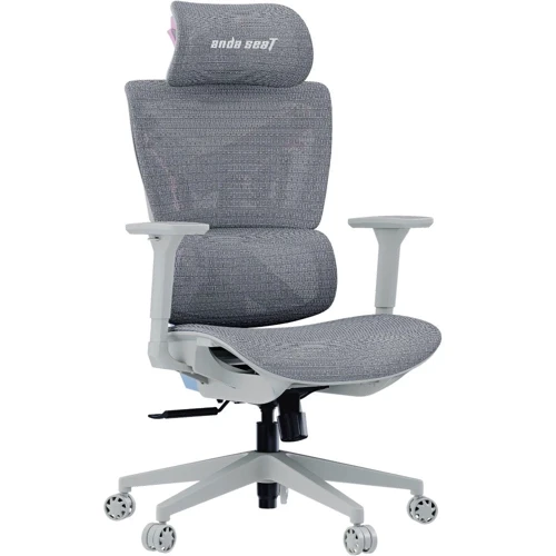 Крісло ігрове Anda SeatX-Air Mega Size XL Mesh Gray Twilight (AD-WY-01-GGSP) фото 1