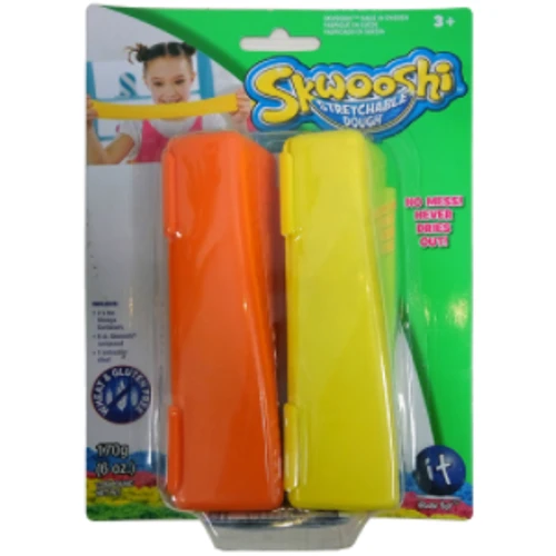 

Набор для лепки Irvin Toys Skwooshi желтый с оранжевым (30013)