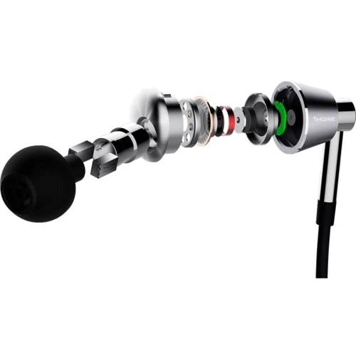 Наушники 1More Triple Driver Wireless Mic Silver: Тип излучателя динамический