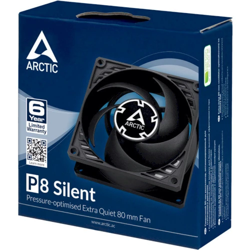 Кулер Arctic P8 Silent Black (ACFAN00152): Тип підшипника гидродинамический