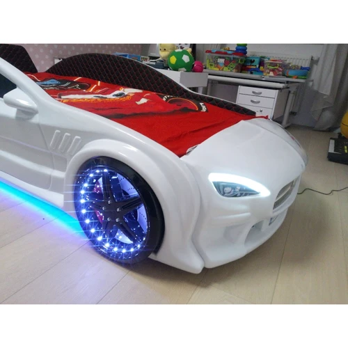 Детская кровать машина Fantasy Mercedes белая фото 8