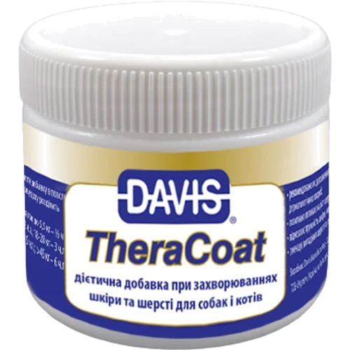 Диетическая добавка Davis TheraCoat для шерсти собак и котов 0.075 кг