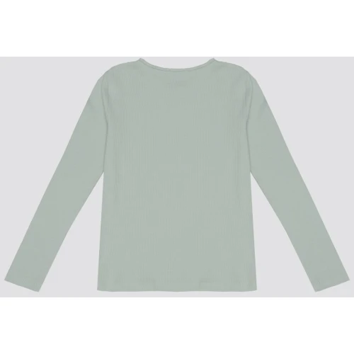 Лонгслив H&M 8167540 122-128 см светло-бирюзовый: Тип Лонгсливы