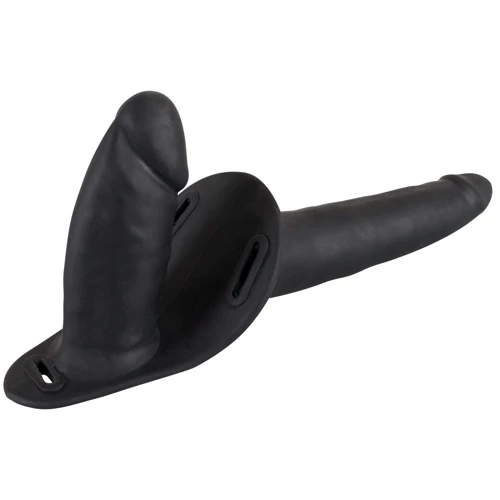 Двойной страпон Orion You2Toy - Double Strap-On Black Silicone
