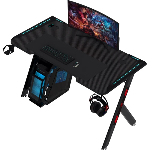 Геймерський стіл GT Racer 120x60x73 см Black (T-1249)